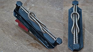 Making a Steel Knot Metal Handle