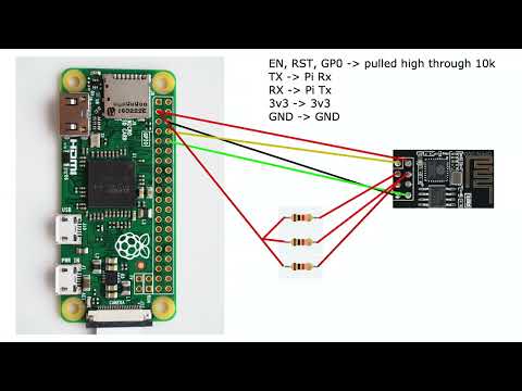 Video: Flash ESP-01 (ESP8266) senza adattatore da USB a seriale utilizzando Raspberry Pi: 3 passaggi Video: Flash ESP-01 (ESP8266) senza adattatore da USB a seriale utilizzando Raspberry Pi: 3 passaggi