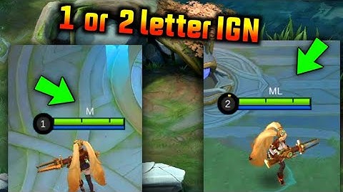 How to put 1- 2 letter IGN in Mobile Legends | 1-letter/ 2-letter ign | Tutorial
