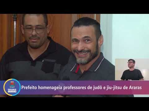 Prefeito homenageia professores de Judô e Jiu-Jitsu de Araras