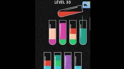 Water color sort ||water color sort level - 33 walkthrough solution (IOS/Android) || simple solution