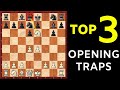 Top 3 Chess Opening TRAPS To Win Fast in Blitz & Bullet