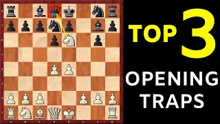 Top 3 Chess Opening TRAPS To Win Fast in Blitz & Bullet