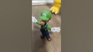 Mario,Luigi,peach and donkey Kong destroys BOWSER