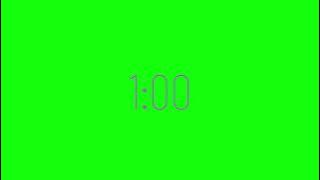 1 Minute timer (With a green screen)