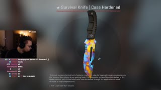"my friend quit csgo and gave me this knife"