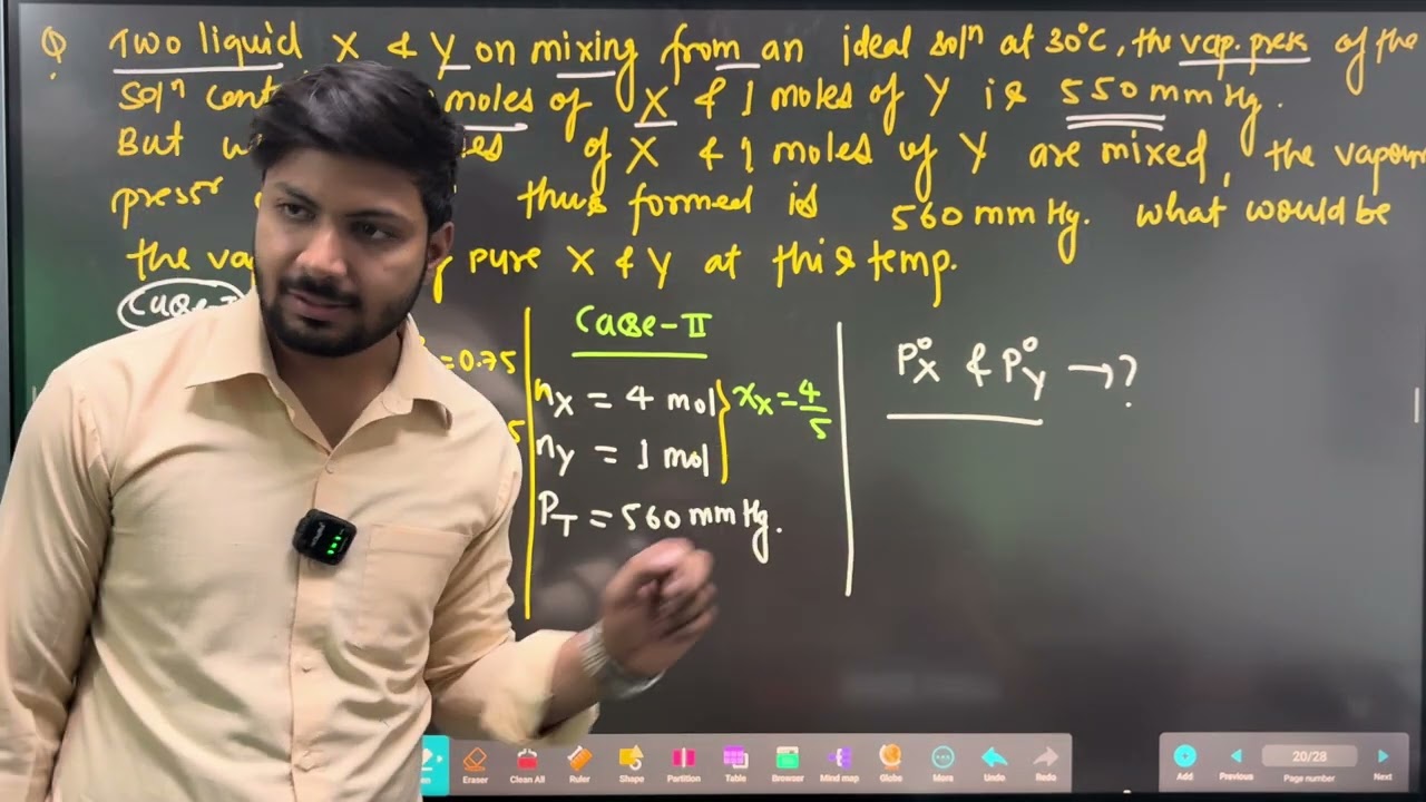 Question related from vapour pressure || Raoults law 