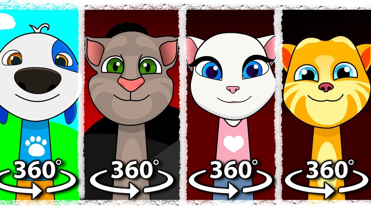 360° VR Мои персонажи из Sprunki: Говорящий Том, Говорящая Анджела, Джинджер, Хэнк