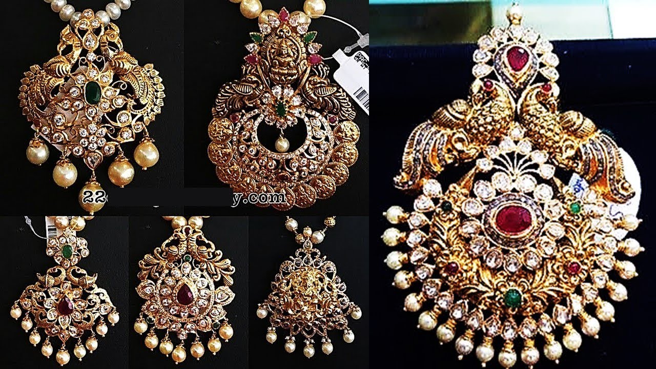South Indian Gold Pendant Designs 2019 