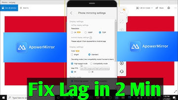 How To Remove Lag In Apowermirror || Apowermirror Lag Problem In PC And Mobile || Fix Lag Problem