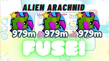 What happens if you fuse 3 Alien Arachnid? | Pet Simulator X - Alien UPDATE