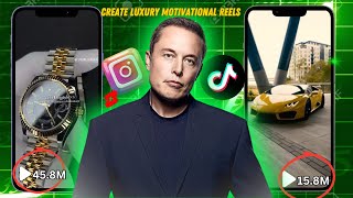 How to Create LUXURY Motivational Reels & shorts $300/Day Formula