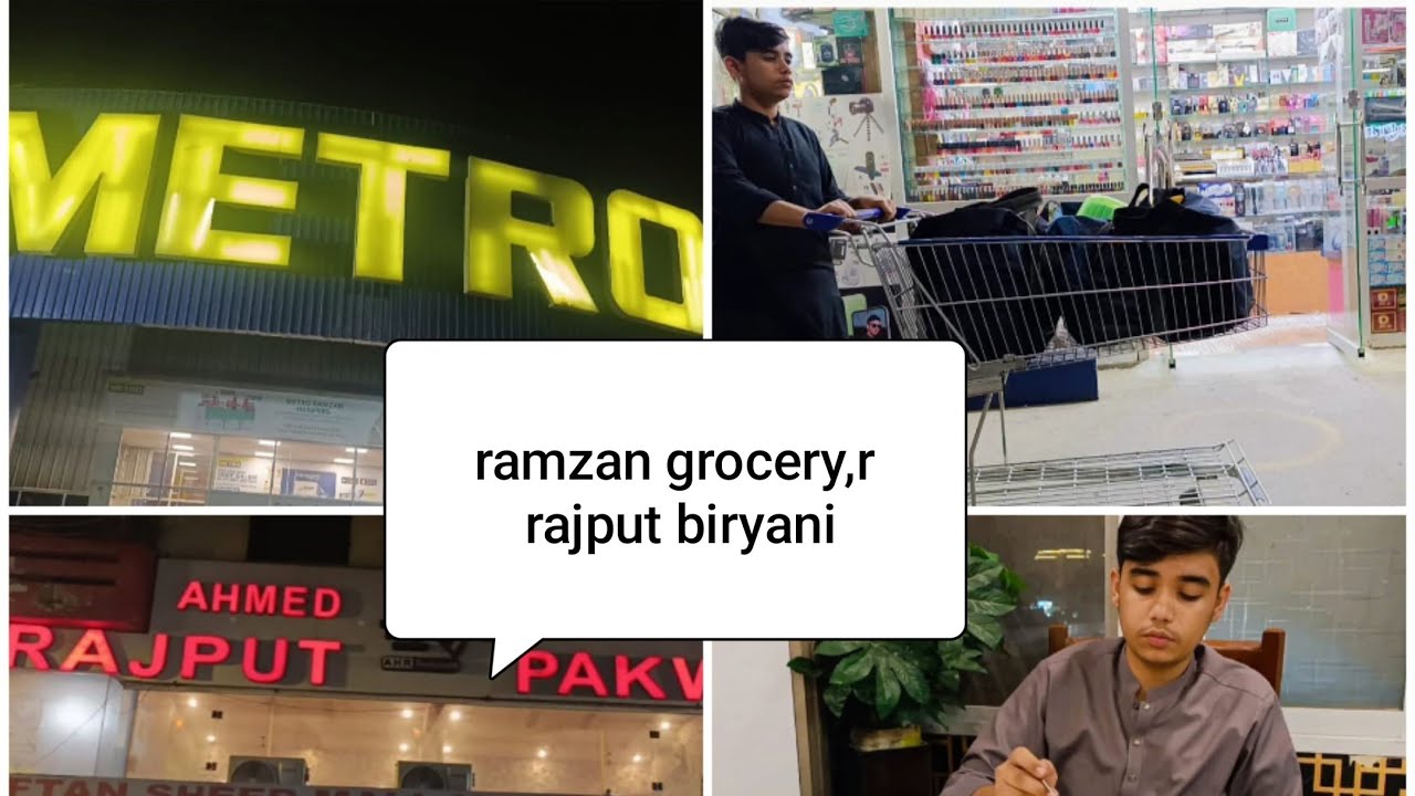 Ramzan Rajpoot Ramzan grocery shopping.rajput biryani - YouTube