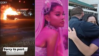 Burning car rescue, Ariana Grande lawsuit, ESPN Body Issue: The 60