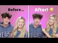 ASKING A GUY QUESTIONS GIRLS ARE TOO AFRAID TO ASK + DOING HIS MAKEUP Charli Elise ft Blake Manning