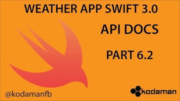 Weather App Swift 3 -  API Documentation - Part 6.2