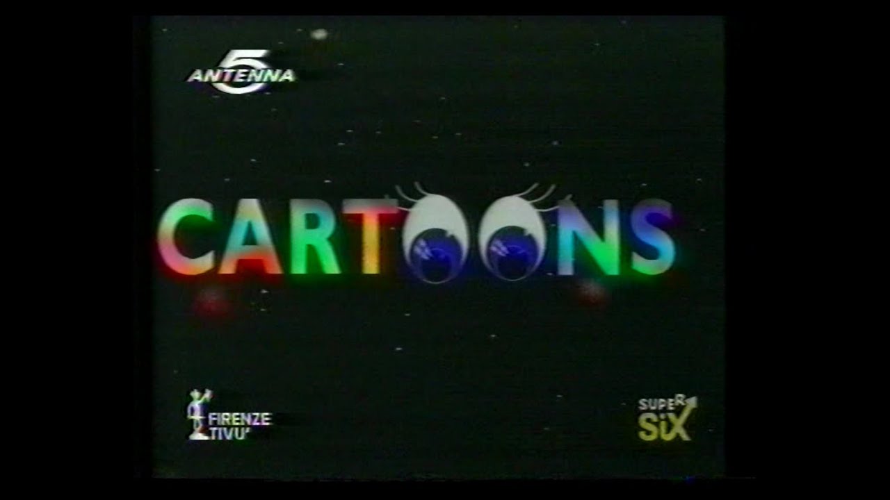 Promo Cartoons Firenze Tv Supersix 1995 - YouTube