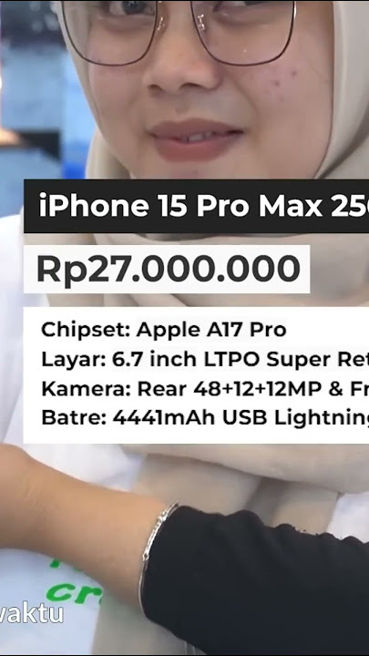 Update STOK iPhone 15 Pro Max 256GB di Toko Offline