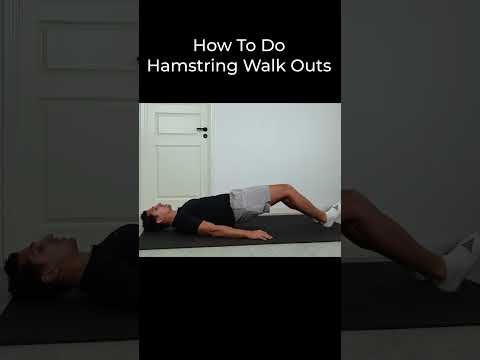 How To Do Hamstring Walk Outs | Correct Form