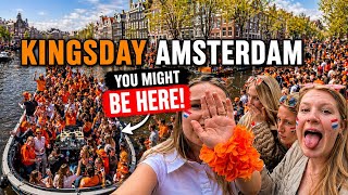 King’s Day 2026 in Amsterdam 🧡 | Massive Crowd & Canal Parties – Can You Spot Yourself?