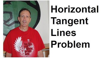 Horizontal Tangent Lines Problem