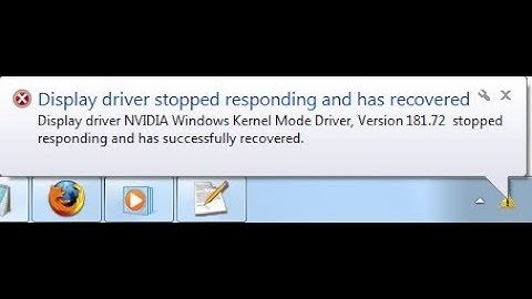 ||display driver stopped responding and has recovered windows 7 FIX||