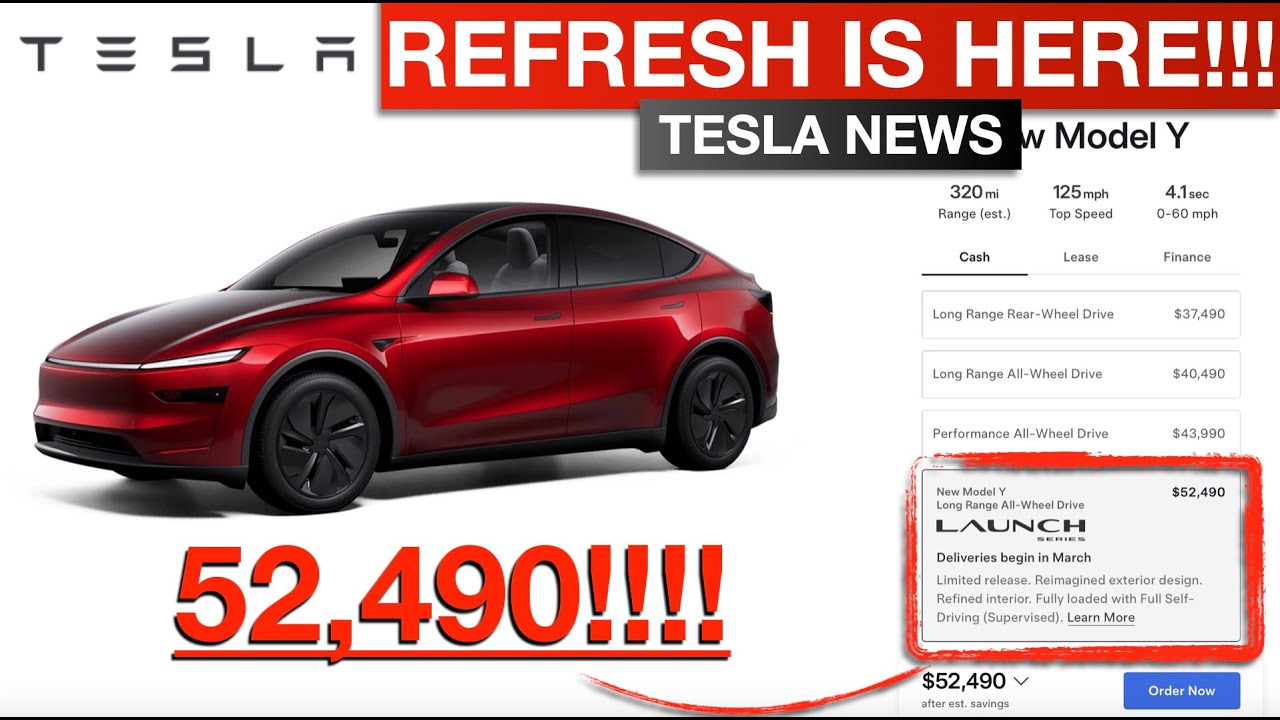 BREAKING: Tesla Model Y Juniper Refresh Launched In North America ...