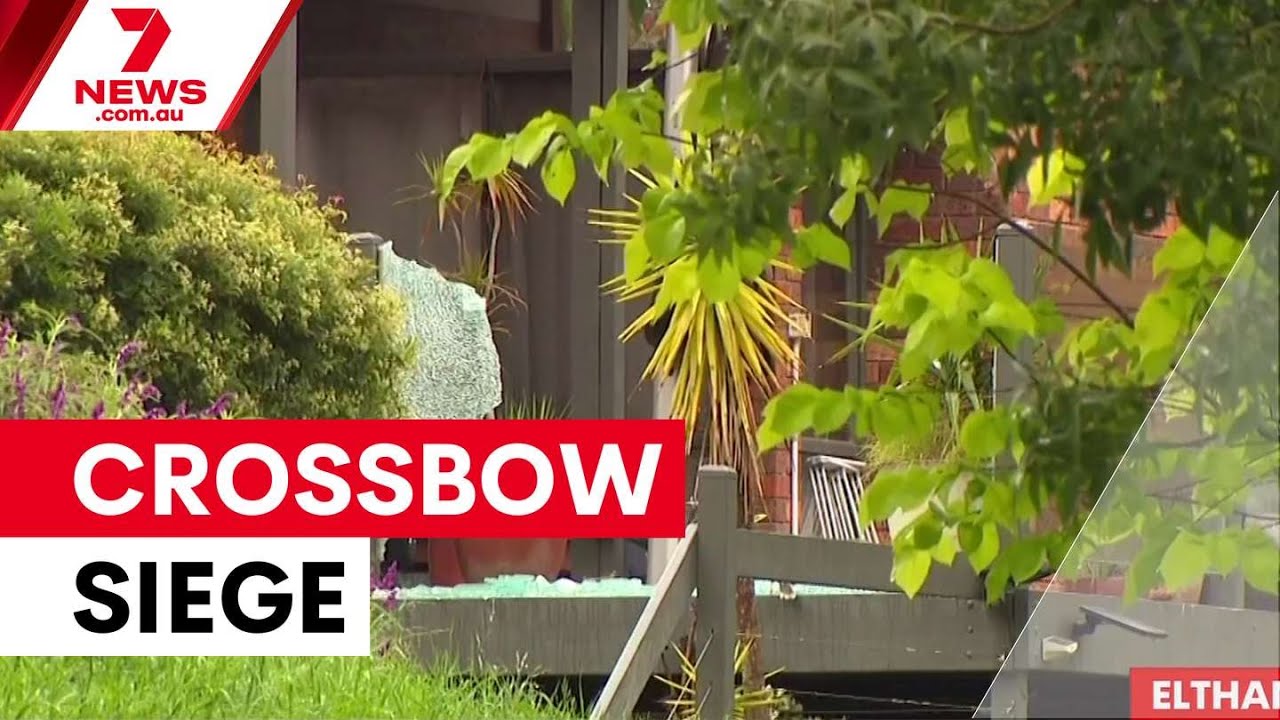 Man charged after crossbow siege in Eltham | 7NEWS