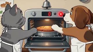 Rocky and Peet making a cake for World Baking Day