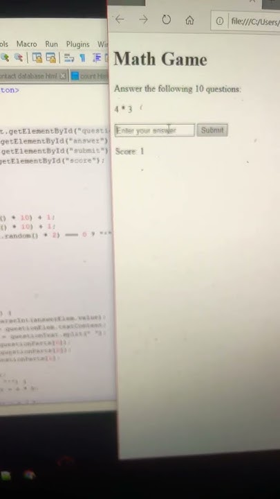 How to make a math game using only multiplication & division in ...