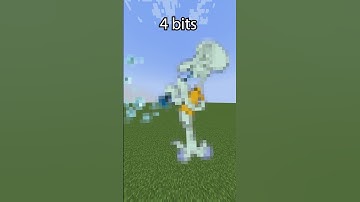 Minecraft Spongebob Squidward 64 bits 32 bits 16 bits 8 bits 4 bits 2 bits 1 bit