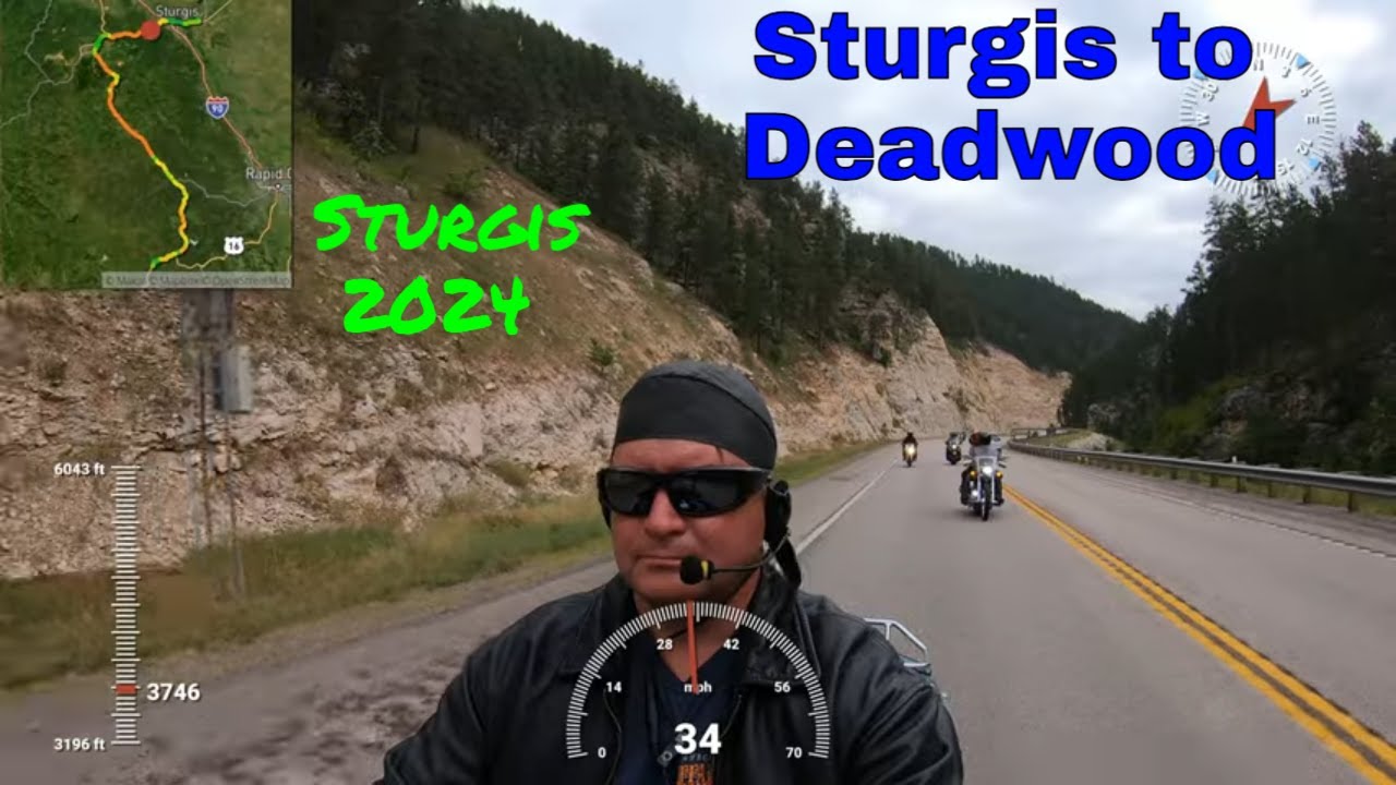 Sturgis to Deadwood Motorcycle Ride / Sturgis Motorcycle Rally - YouTube