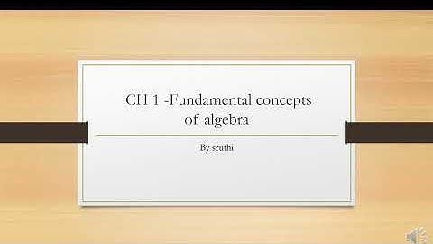 maths tutorials || fundamental concepts of algebra || grade 6th || ICSE syllabus
