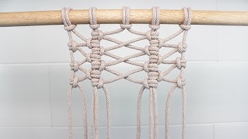 Woven Crisscross Pattern | DIY MACRAME