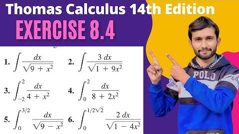 Exercise 8.4 | Q#1-6 | "Solving Trigonometric Substitution Integrals | Step-by-Step Guide" |