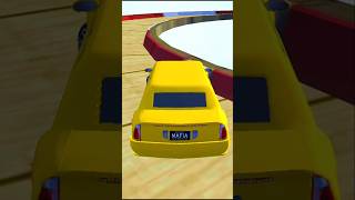 Flatbed Trailer McQueen Transportation with Truck  Speedbumps vs Cars vs Train BeamNG @gaming car 02