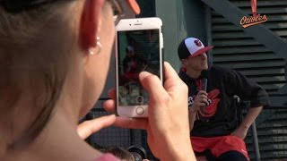 Cle Brach Interacts With Fans Pregame