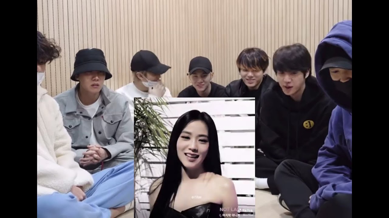BTS reaction to Jisoo’s edits. . (Fake vid)