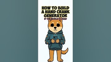 How to Build a Hand Crank Generator in a Post-Apocalyptic World #shorts #science