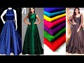 Plain partywear gown designs - Easy gown making ideas from plain fabric to try this festive season