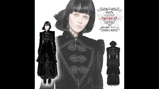 glareshop グレアショップ「XS-4XL」JX491■ゴスロリ ゴシック ゴージャス ロング コート レトロでエレガントなコート 黒 レディース