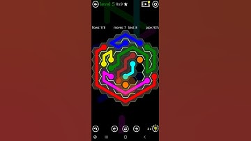 How To Solve Flow Free Hexes Courtyard Spin Level 5 9x9 Board Walk Through Solution Walkthrough