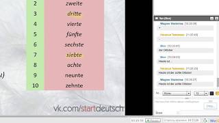 Порядковые числительные и даты в немецком языке