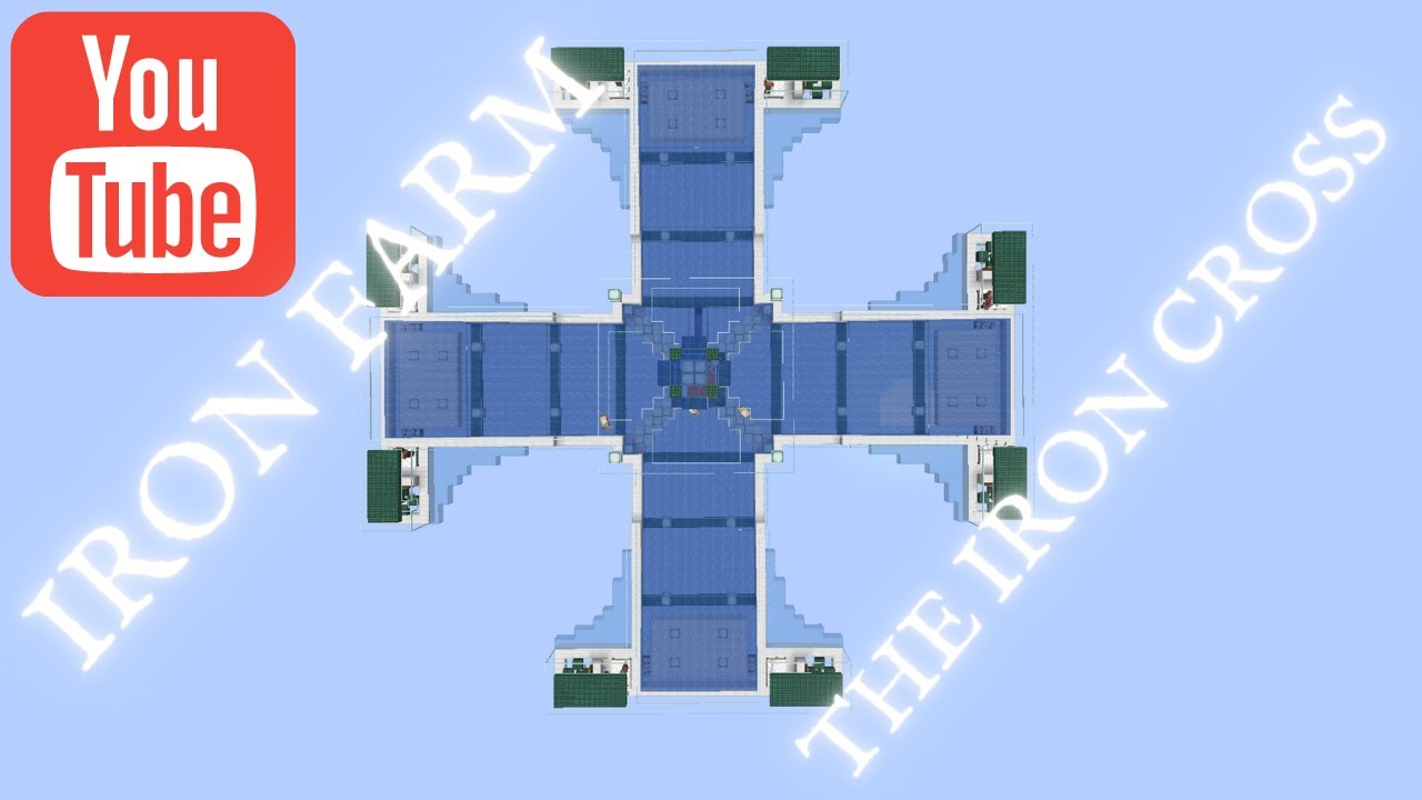 Lagato's Lab Iron Farm The Iron Cross minecraft 1.17 iron farm