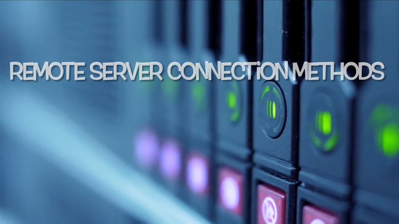 How Admins Connect to Servers Remotely - YouTube