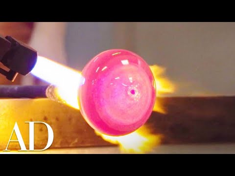 How a Master Glass Blower Makes Huge Abstract Vases | Architectural Digest