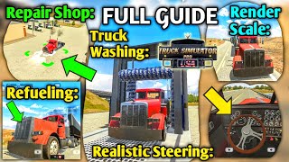 🚚All Setting & Functions! - Repair Shop, Truck Wash, Rent Truck and more🏕 | Truck Simulator Pro USA screenshot 2
