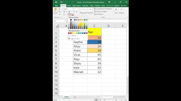 Quick method to replace cell background color in Excel 😍❤️ #youtubeshorts #ideasforknowledge #excel
