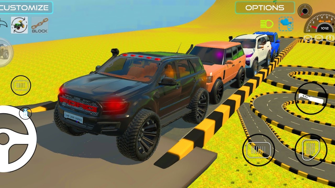 Modified car vs big tayr