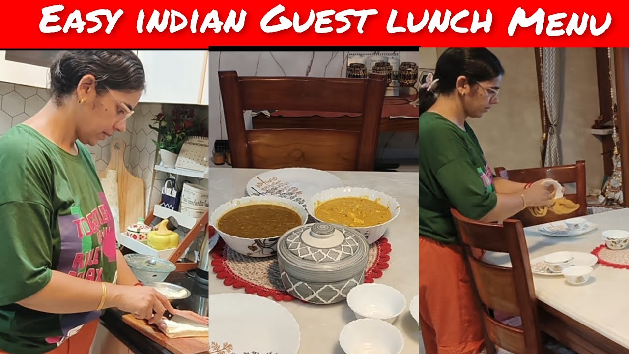 Easy Indian Guest Lunch menu ideas/जल्दी में बनाया स्वादिष्ट लंच|
